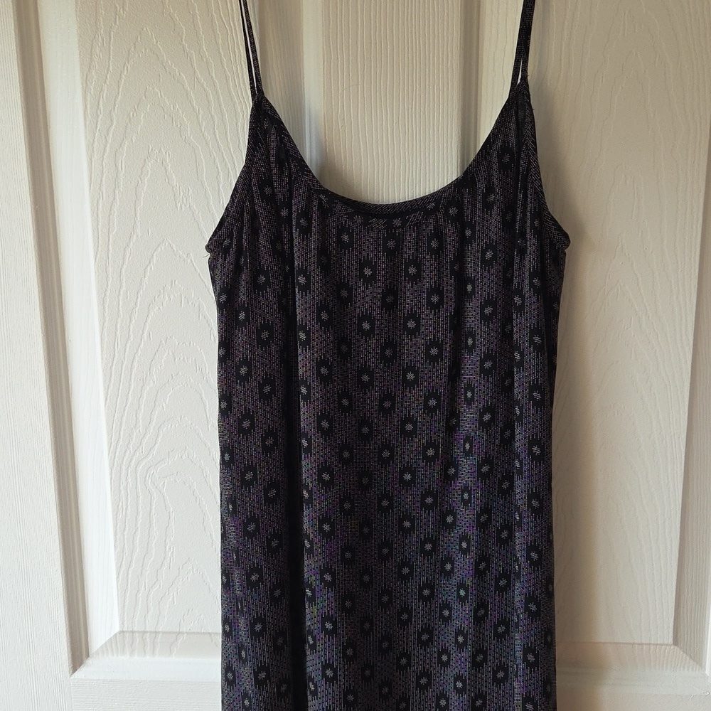 DKNY 90s Maxi Dress Size 4 Classic Slip Black and White - Picture 7 of 7